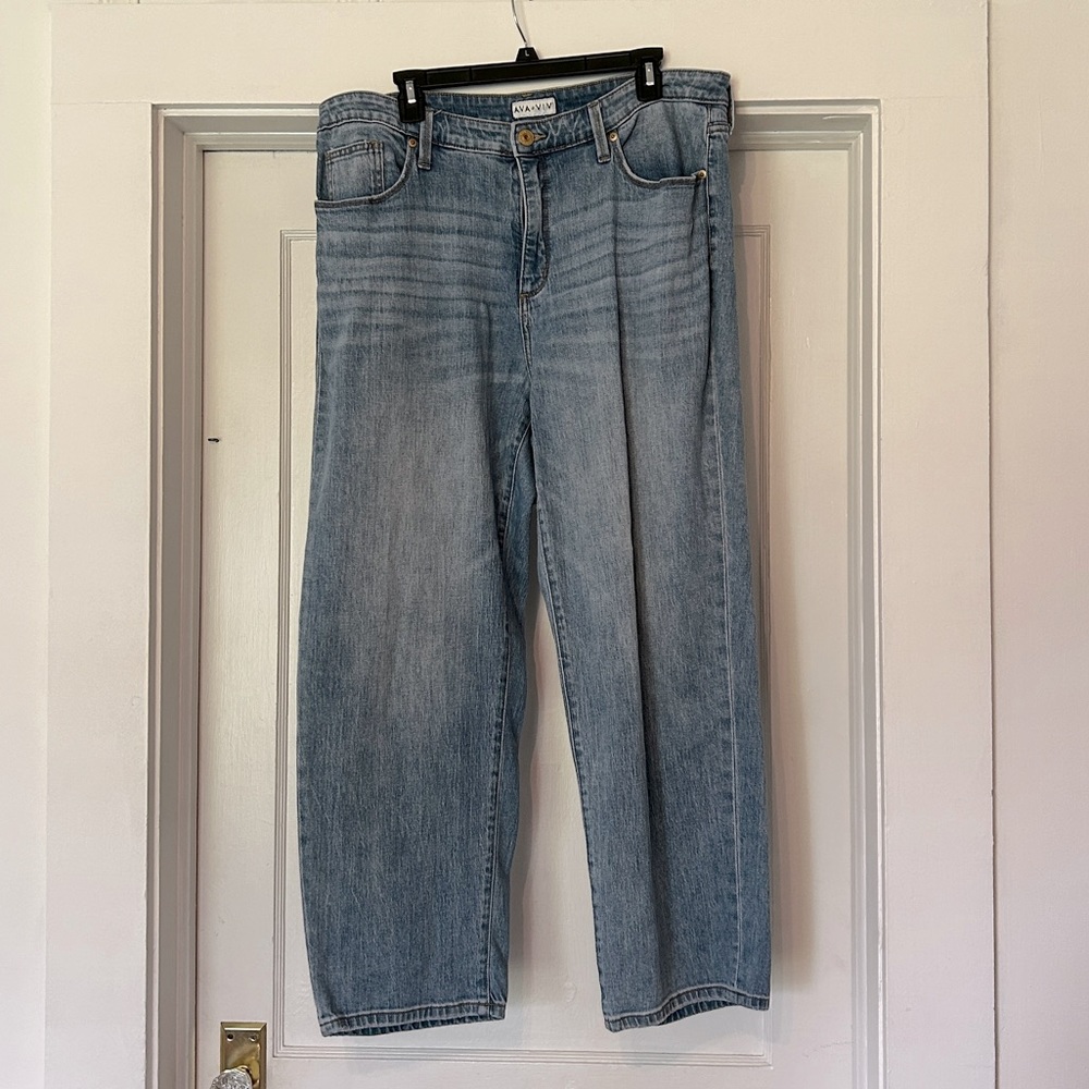 ava & viv mom jeans size 16w